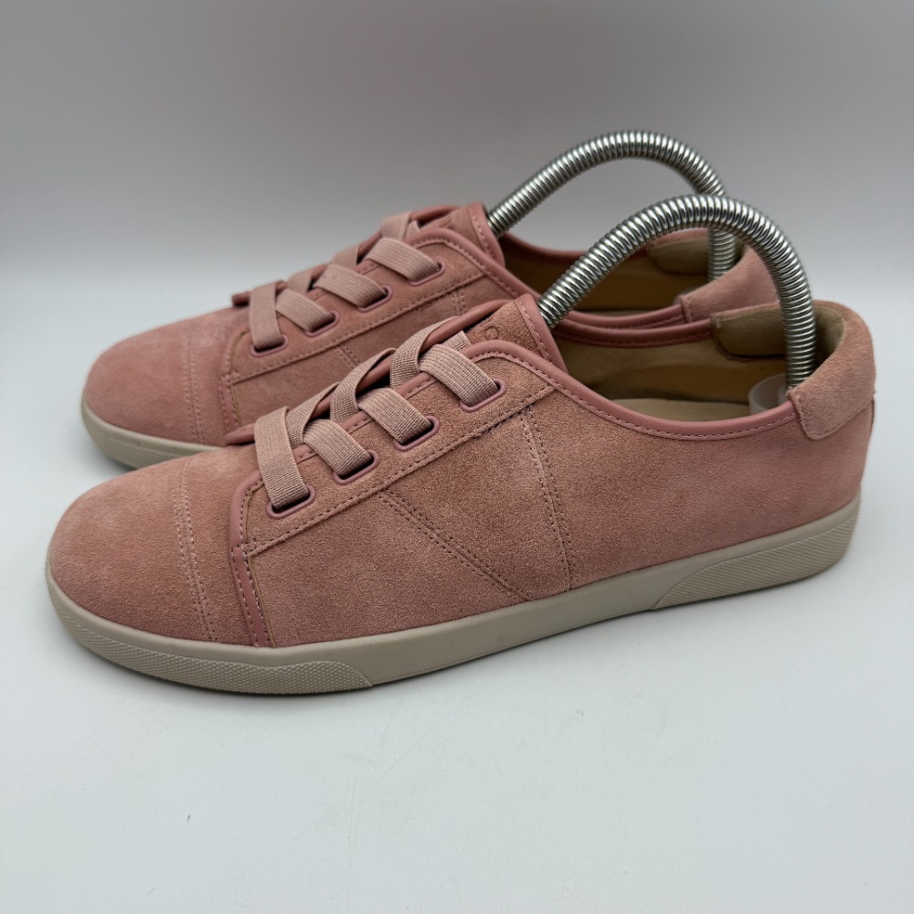 Vionic Jean Suede Sneakers‎ Orthopedic Pink Comfort Casual Shoes Size 8